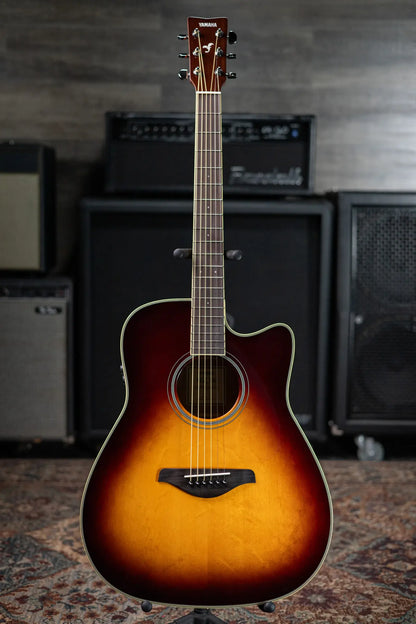Yamaha FGC-TA Transacoustic Cutaway Acoustic/Electric Guitar - Brown Sunburst