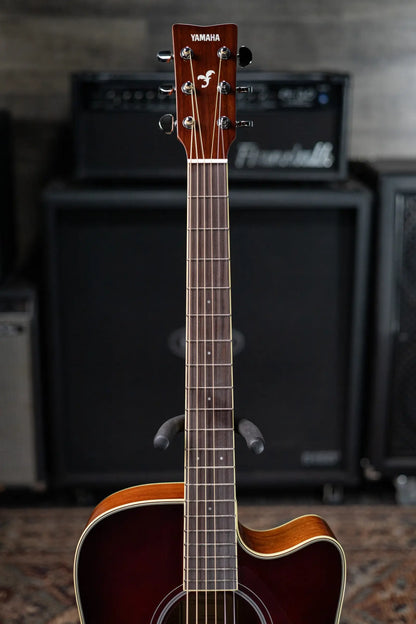 Yamaha FGC-TA Transacoustic Cutaway Acoustic/Electric Guitar - Brown Sunburst