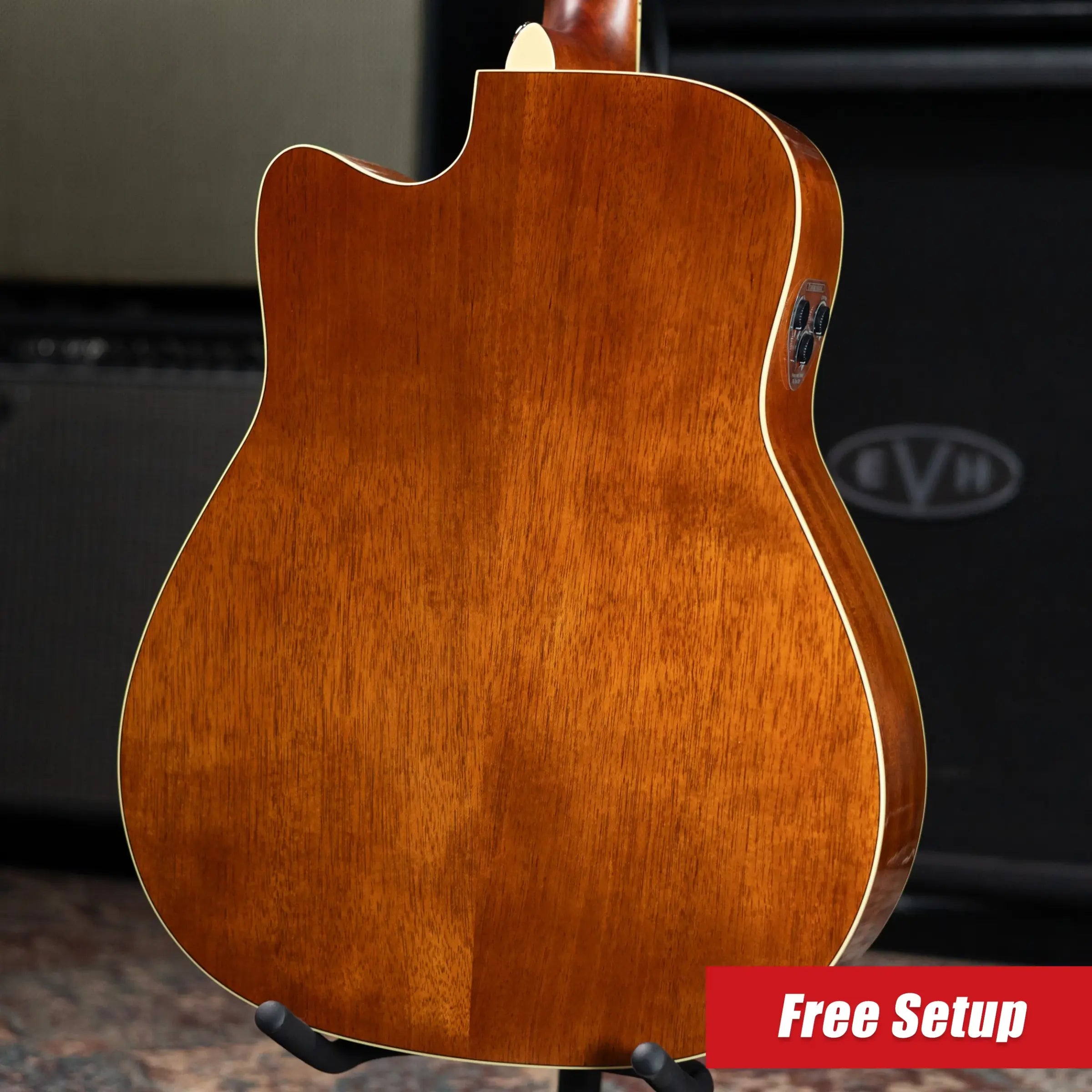 Yamaha FGC-TA Transacoustic Cutaway Acoustic/Electric Guitar - Vintage Tint