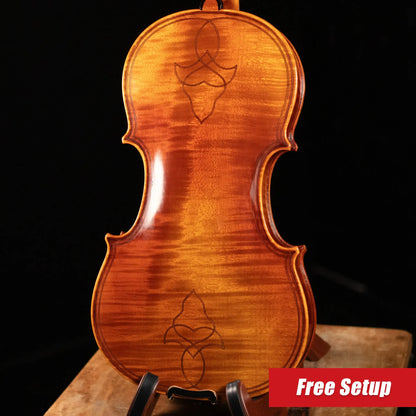 Scott Cao STV-750E Da Salo 1580 Gaspar 1-Piece Back Violin - 4/4