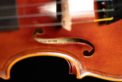Scott Cao STV-750E Da Salo 1580 Gaspar 1-Piece Back Violin - 4/4