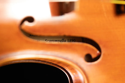 Scott Cao STV-750E Scarampella 1890 Stefans Scar 2-Piece Back Violin - 4/4