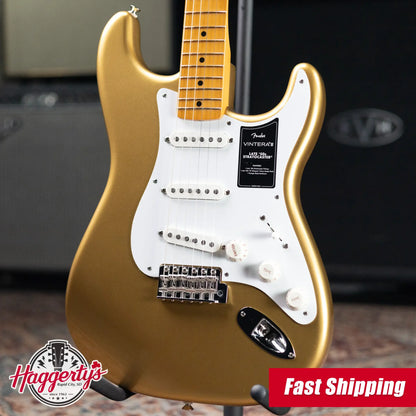 Fender Vintera III Late '50s Stratocaster Electric Guitar - Aztec Gold with Gig Bag