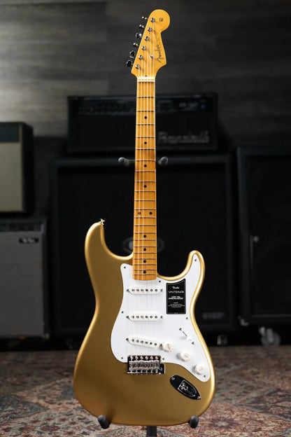 Fender Vintera III Late '50s Stratocaster Electric Guitar - Aztec Gold with Gig Bag