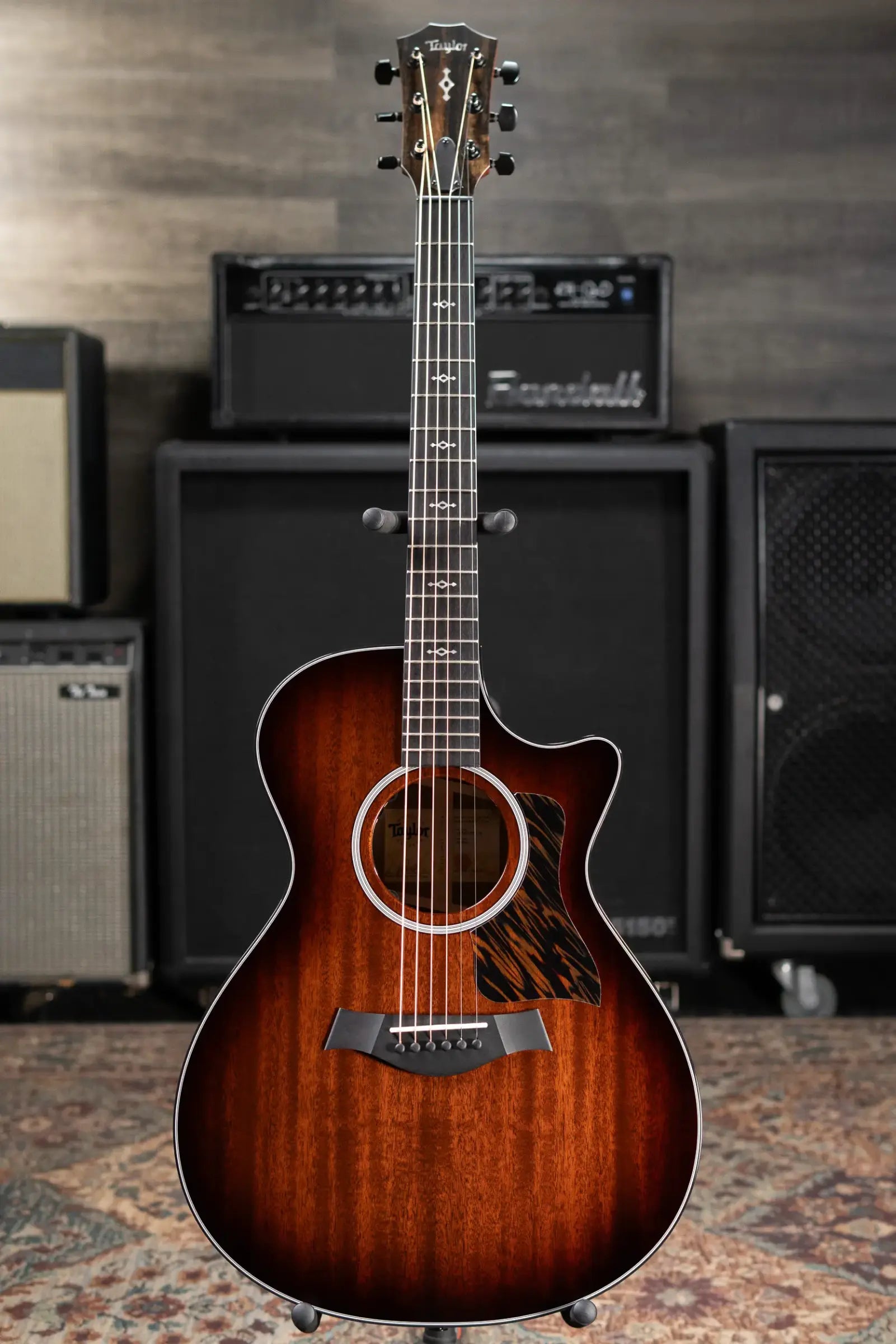 Taylor Next Generation 322ce 14-Fret Grand Concert Acoustic/Electric Guitar - Shaded Edgeburst with Hardshell Case