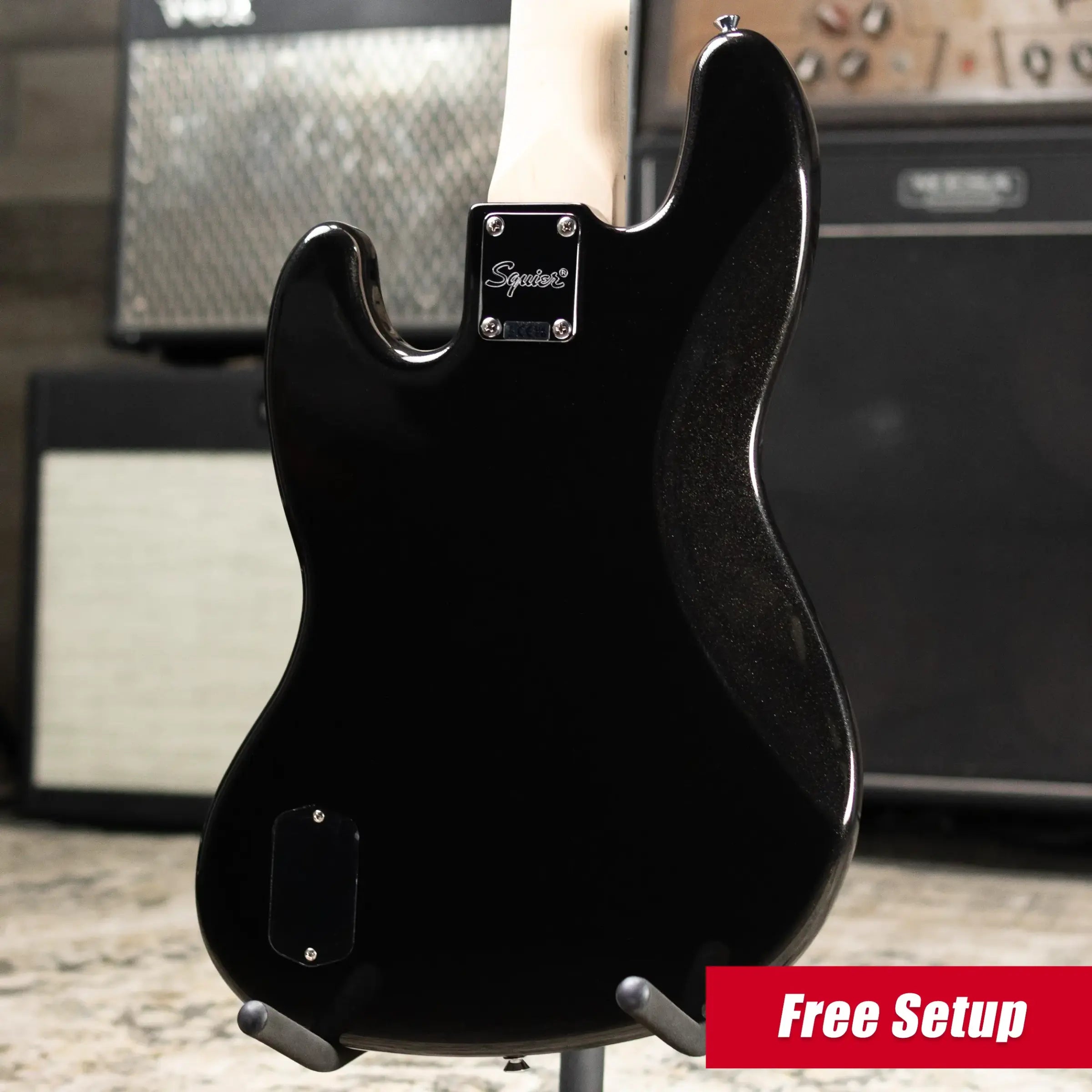 Squier Affinity Series Active Jazz Bass V - Black Metallic