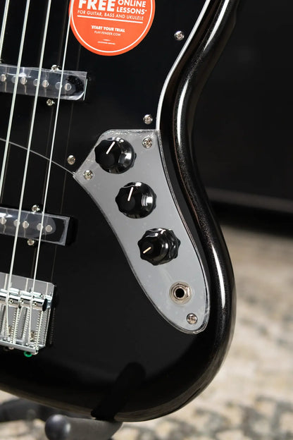 Squier Affinity Series Active Jazz Bass V - Black Metallic