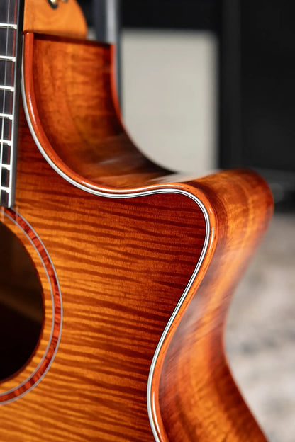 Taylor Custom #12343 Grand Auditorium Acoustic/Electric Guitar - Master Grade Koa with Hardshell Case