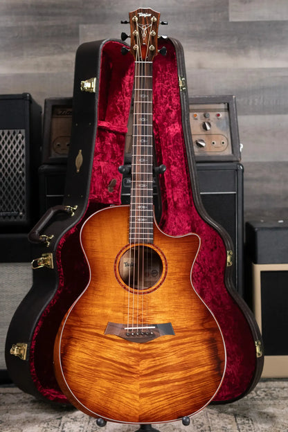 Taylor Custom #12343 Grand Auditorium Acoustic/Electric Guitar - Master Grade Koa with Hardshell Case