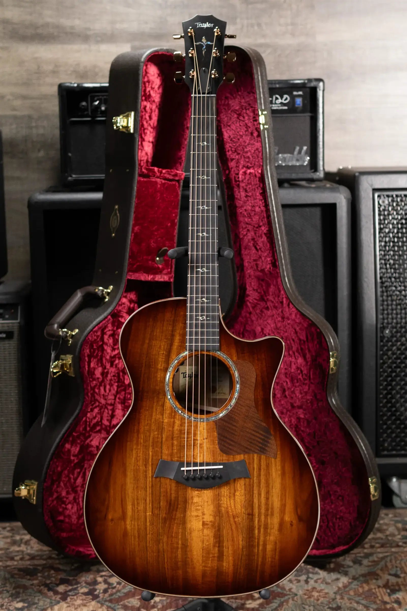 Taylor Next Generation K24ce Special Edition Grand Auditorium Acoustic/Electric Guitar - Shaded Edgeburst with Hardshell Case
