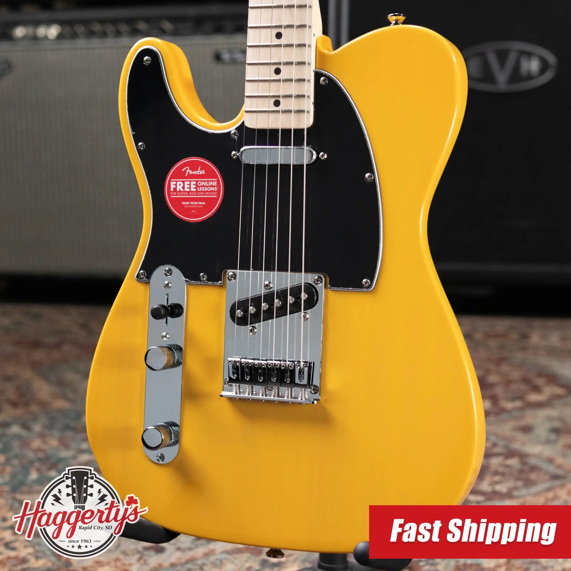 Squier Affinity Series Left-Hand Telecaster Electric Guitar - Butterscotch Blonde