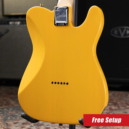 Squier Affinity Series Left-Hand Telecaster Electric Guitar - Butterscotch Blonde