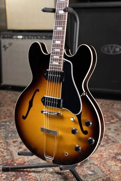 Gibson ES-330 Hollow Body Electric Guitar - Tobacco Burst with Hardshell Case