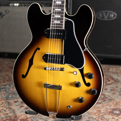 Gibson ES-330 Hollow Body Electric Guitar - Tobacco Burst with Hardshell Case