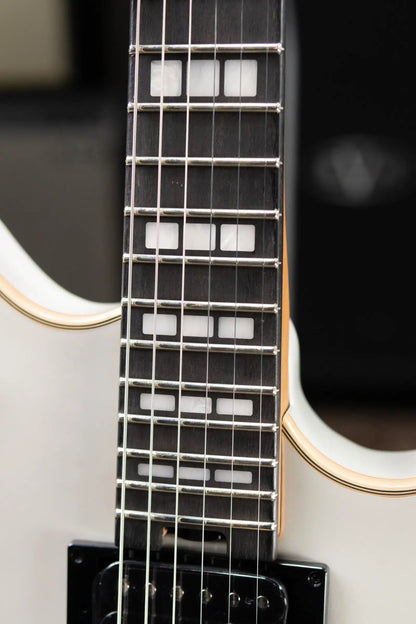 EVH SA-126 Special Semi-hollow Electric Guitar - Platinum Pearl Metallic with Hardshell Case