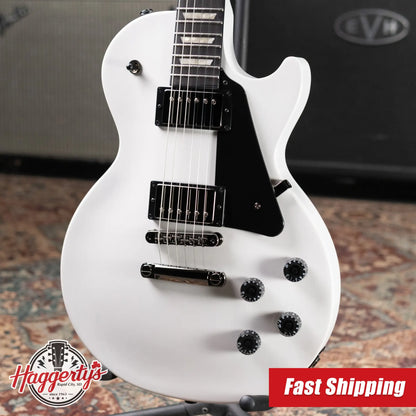 Gibson Les Paul Studio Modern Electric Guitar - Worn White with Gig Bag
