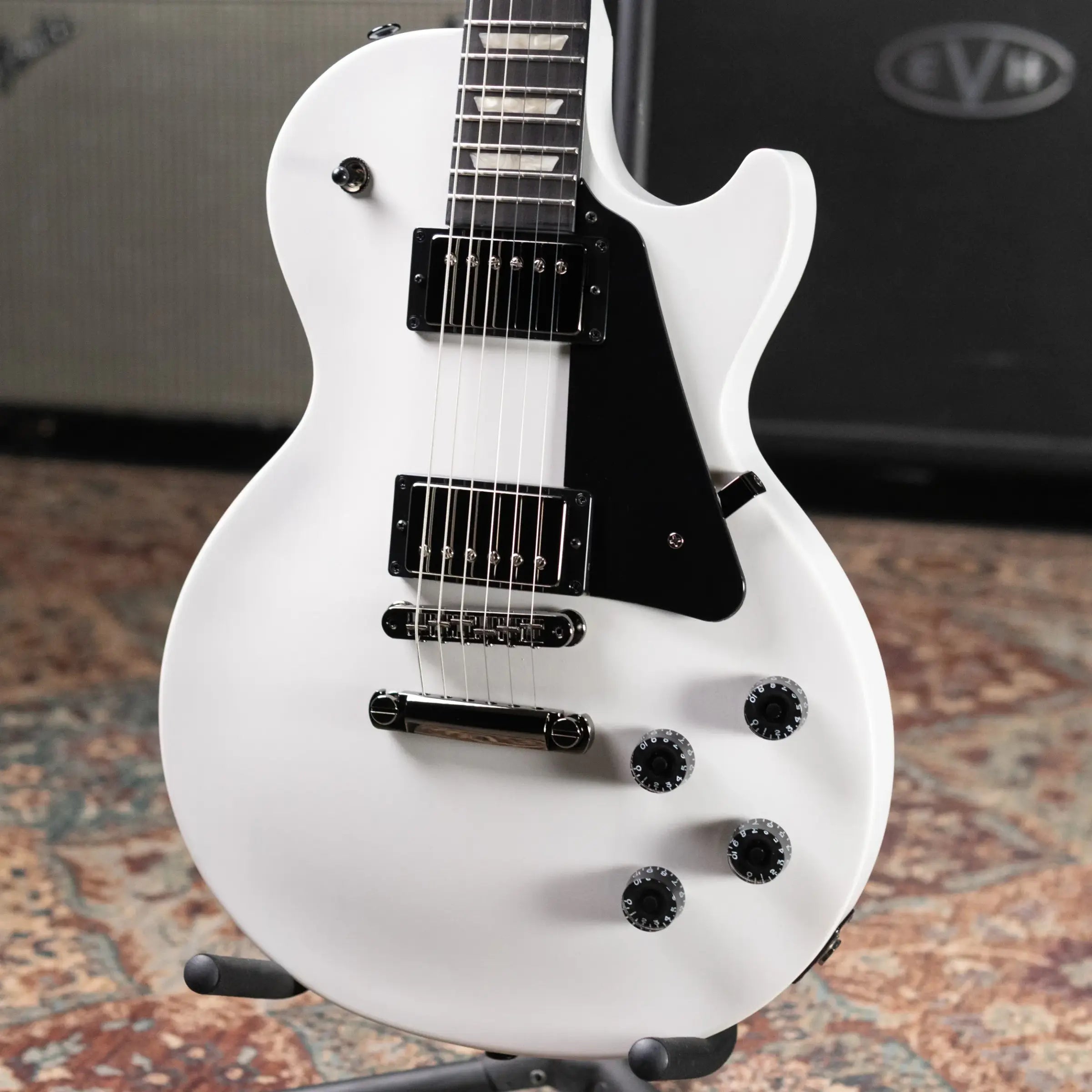 Gibson Les Paul Studio Modern Electric Guitar - Worn White with Gig Bag
