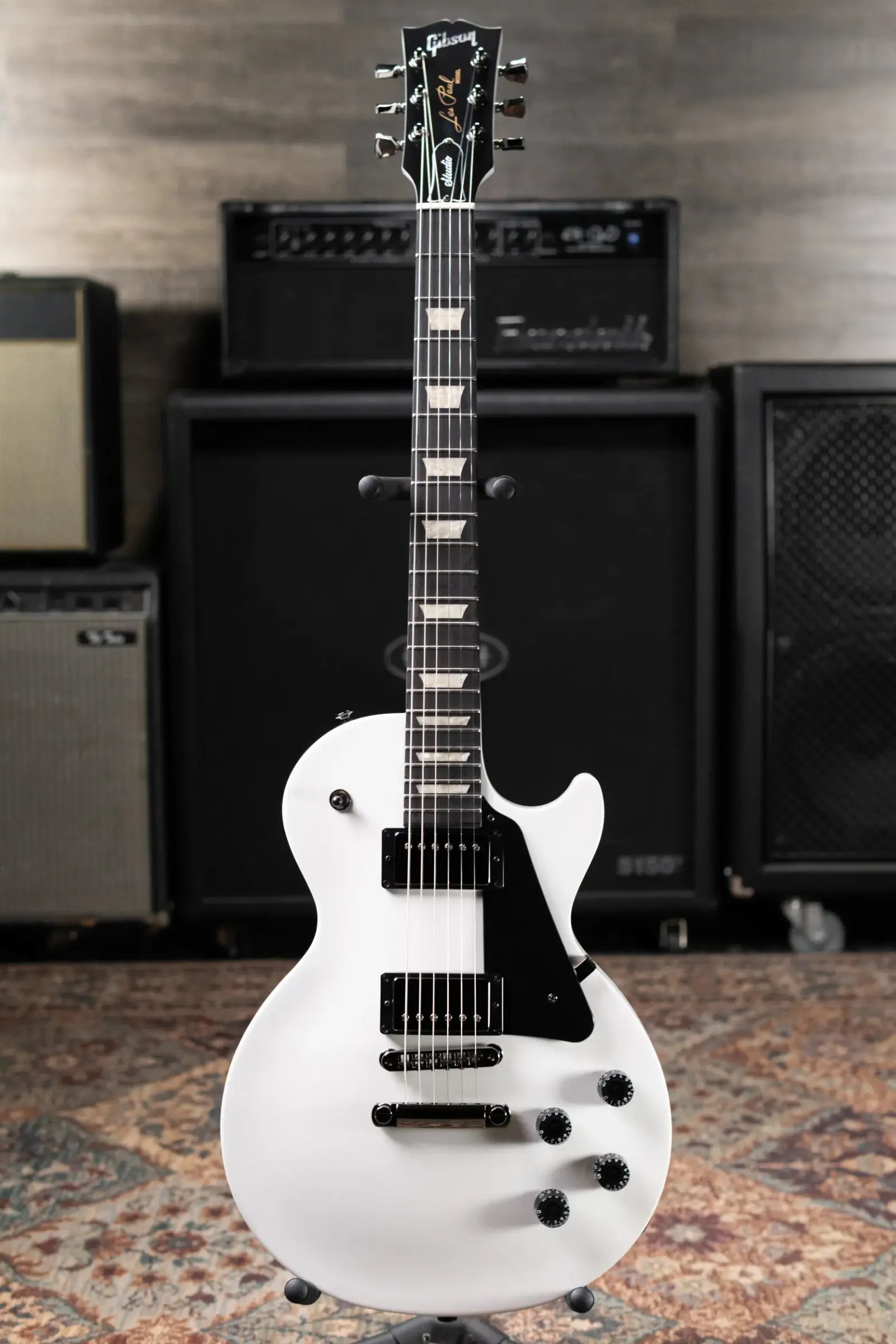 Gibson Les Paul Studio Modern Electric Guitar - Worn White with Gig Bag