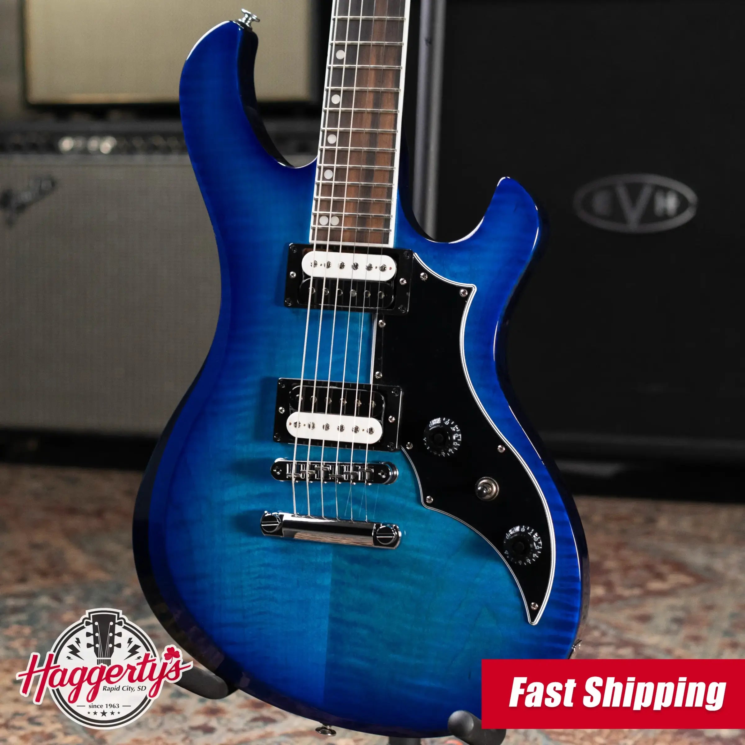 Gibson Victory Figured Electric Guitar - Cobalt Burst with Hardshell Case