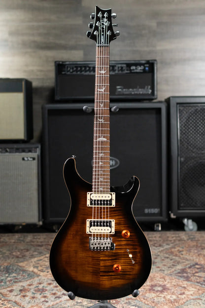 PRS SE Custom 24 Electric Guitar - Black Gold with Gig Bag - Used