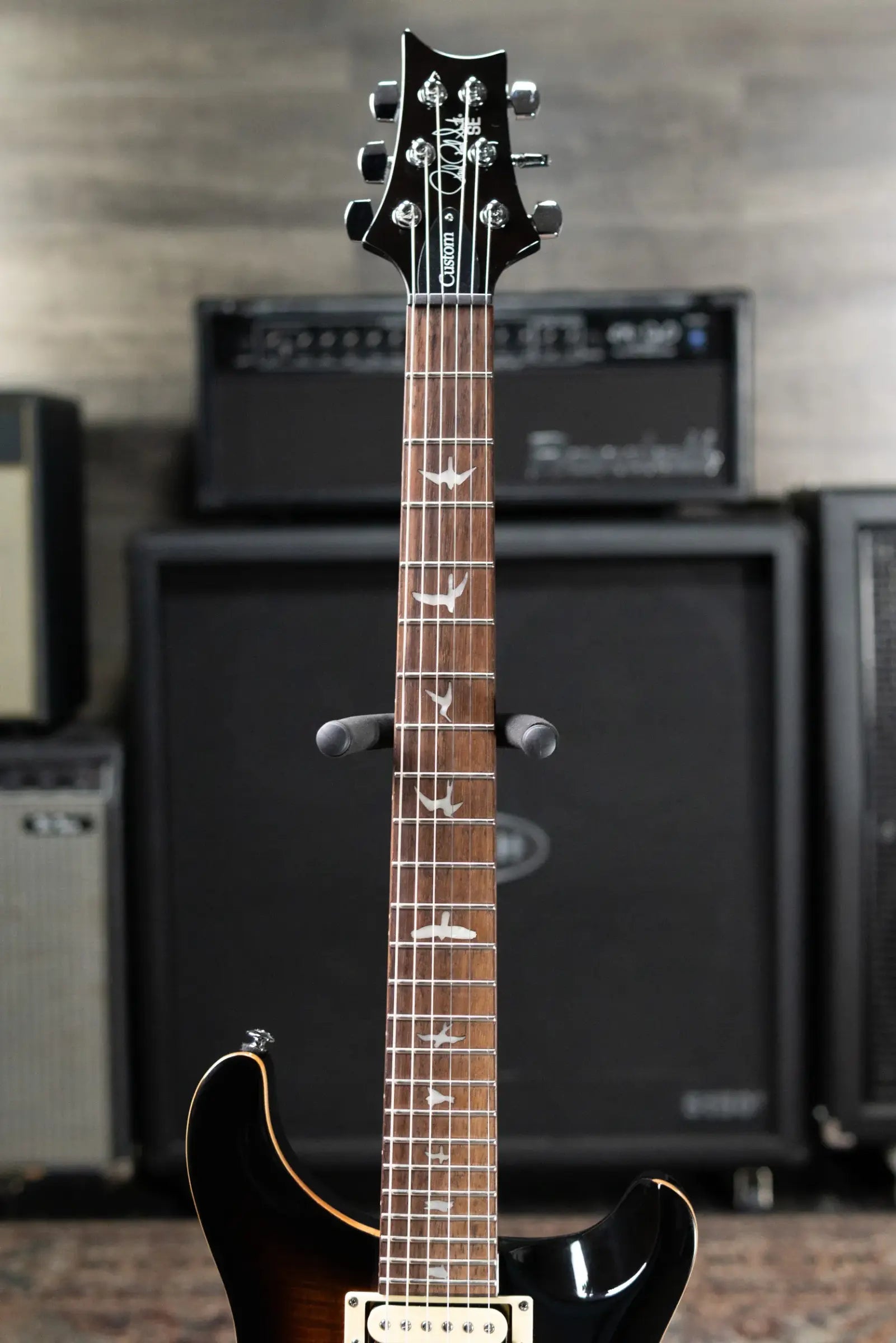 PRS SE Custom 24 Electric Guitar - Black Gold with Gig Bag - Used