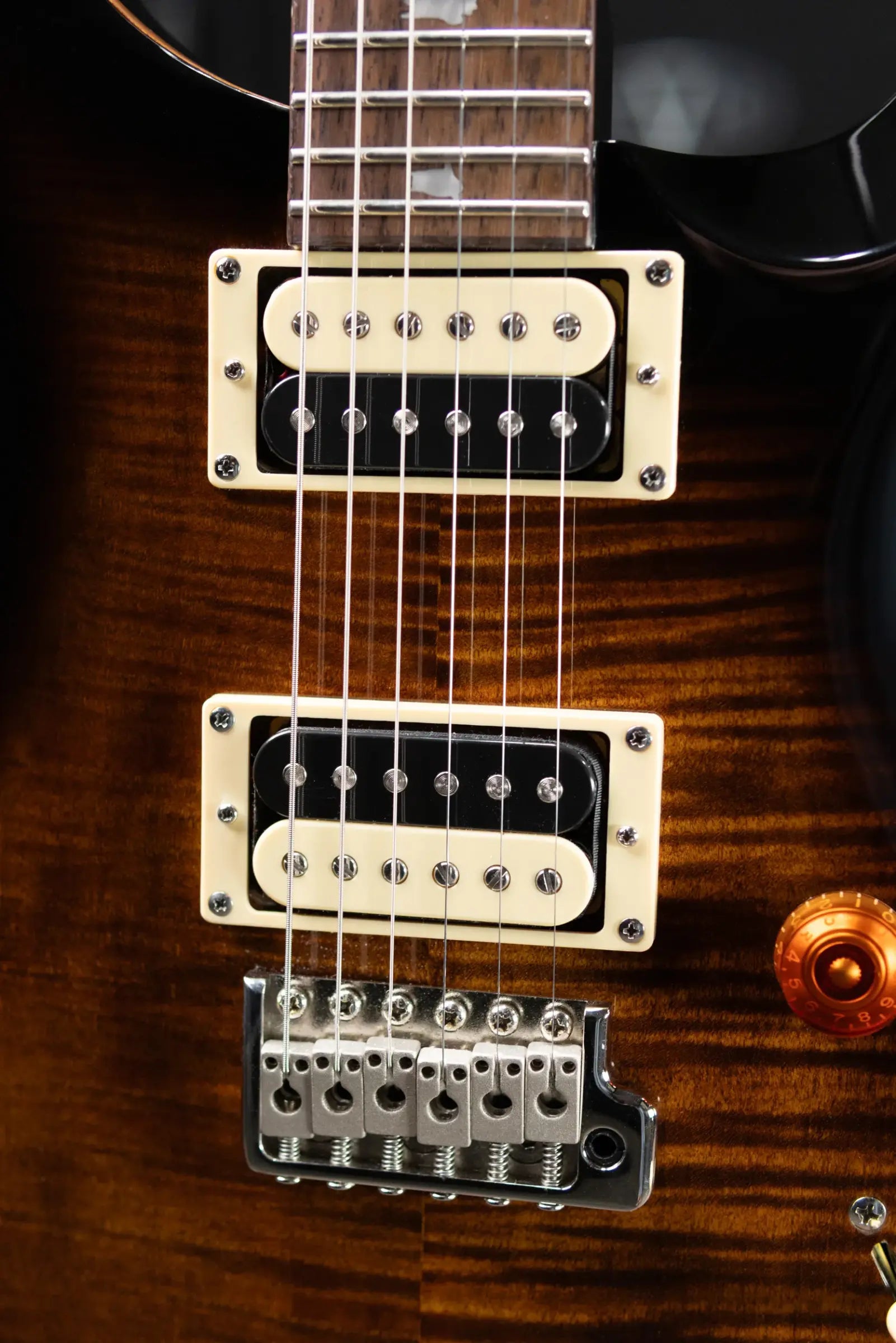 PRS SE Custom 24 Electric Guitar - Black Gold with Gig Bag - Used