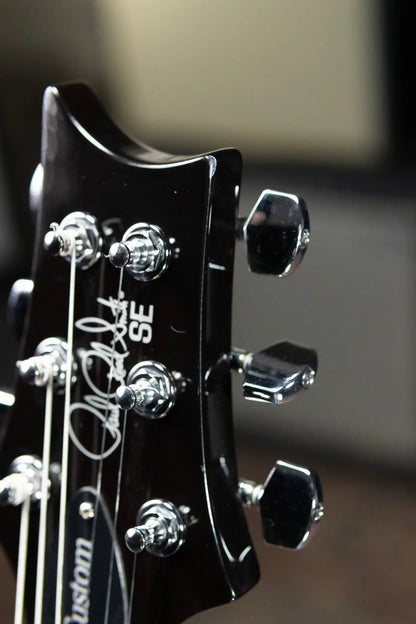 PRS SE Custom 24 Electric Guitar - Black Gold with Gig Bag - Used