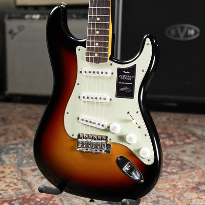 Fender Dealer Exclusive Vintera Road Worn '60s Stratocaster, Rosewood Fingerboard Electric Guitar - 3-Color Sunburst with Hardshell Case