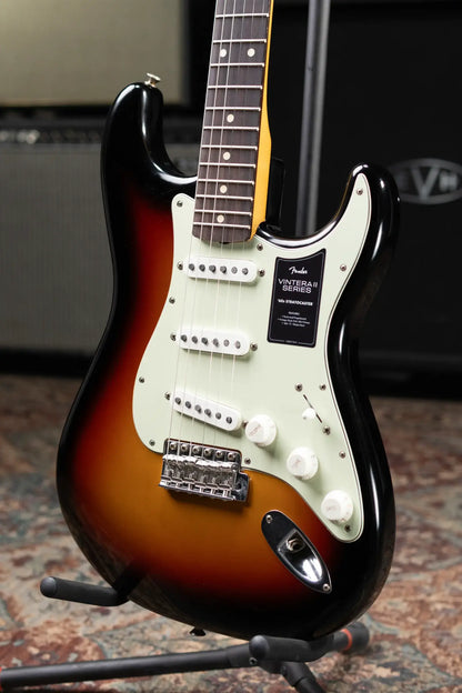 Fender Dealer Exclusive Vintera Road Worn '60s Stratocaster, Rosewood Fingerboard Electric Guitar - 3-Color Sunburst with Hardshell Case