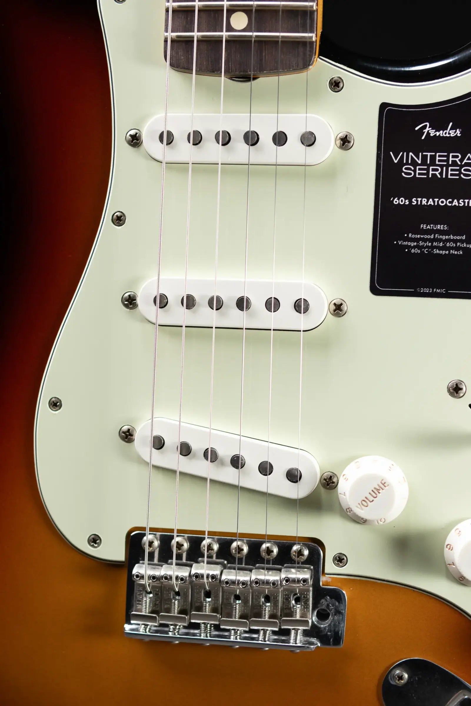 Fender Dealer Exclusive Vintera Road Worn '60s Stratocaster, Rosewood Fingerboard Electric Guitar - 3-Color Sunburst with Hardshell Case
