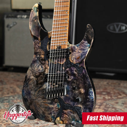 Legator X7F Ninja Bolt-On 7-String Multi-Scale Electric Guitar - Coral with Gig Bag