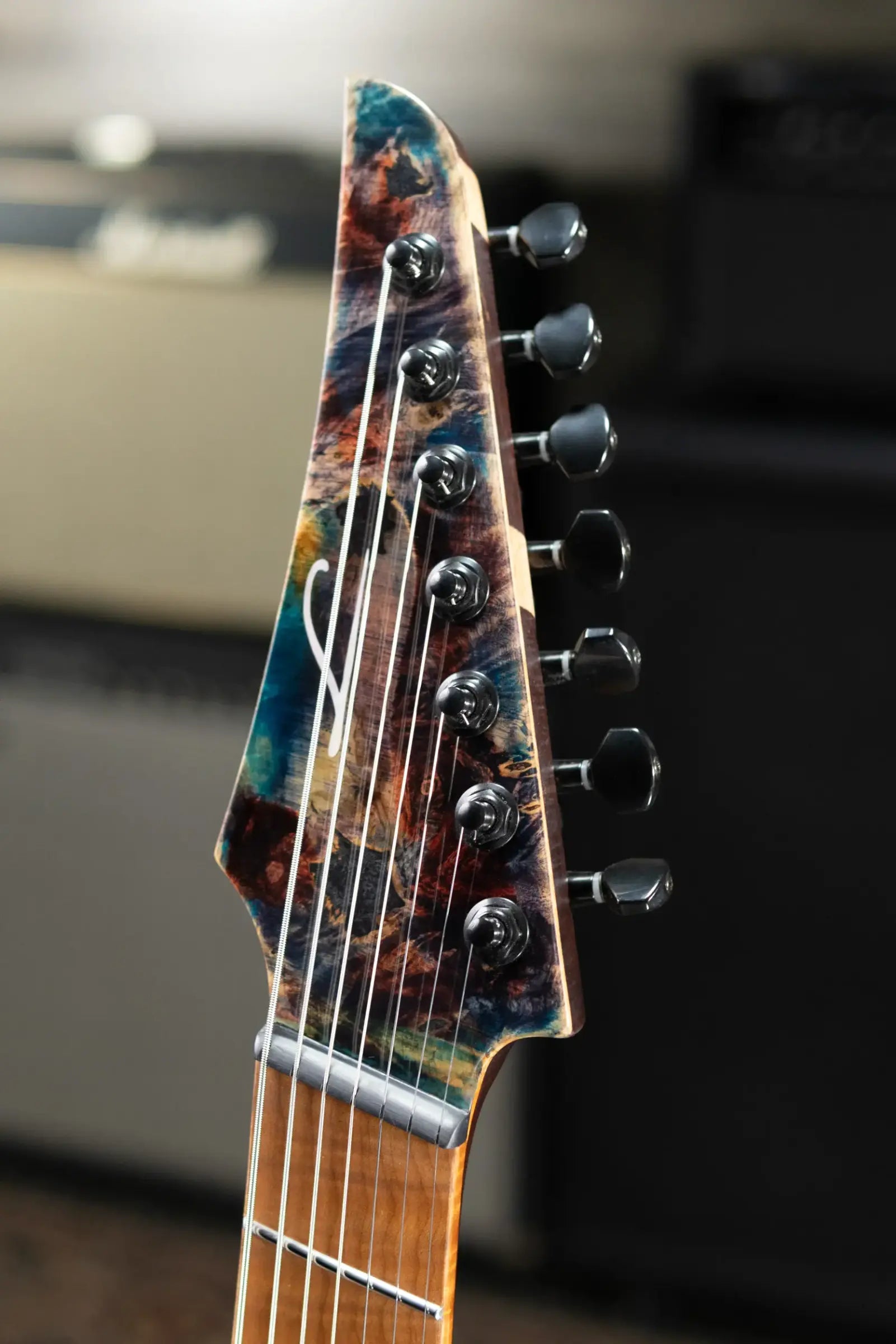 Legator X7F Ninja Bolt-On 7-String Multi-Scale Electric Guitar - Coral with Gig Bag