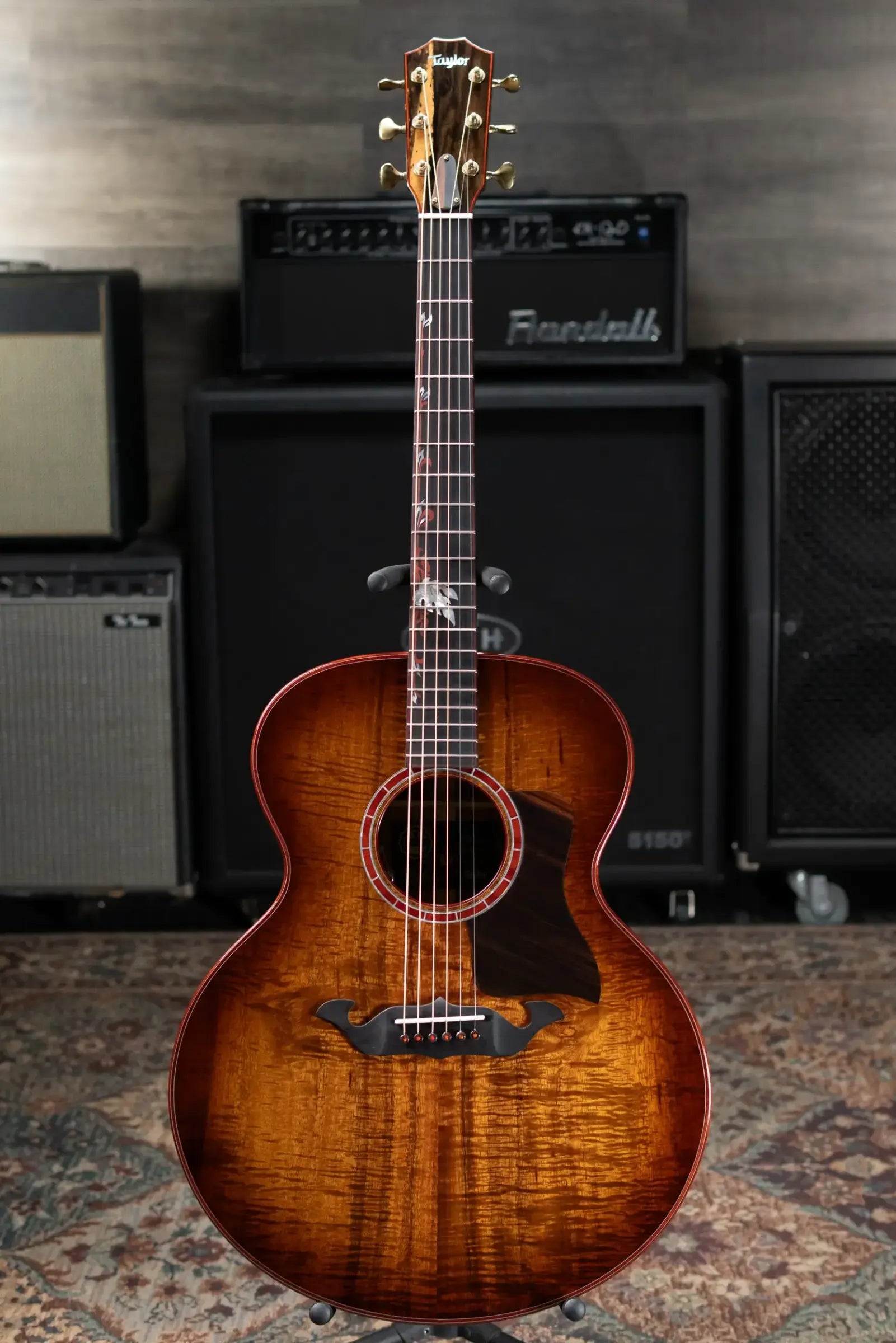 Taylor Custom Shop Jumbo One-Off Acoustic/Electric Guitar - AA Koa with Hardshell Case