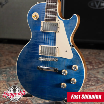 Gibson Les Paul Standard '60s Figured Top Electric Guitar - Ocean Blue with Hardshell Case