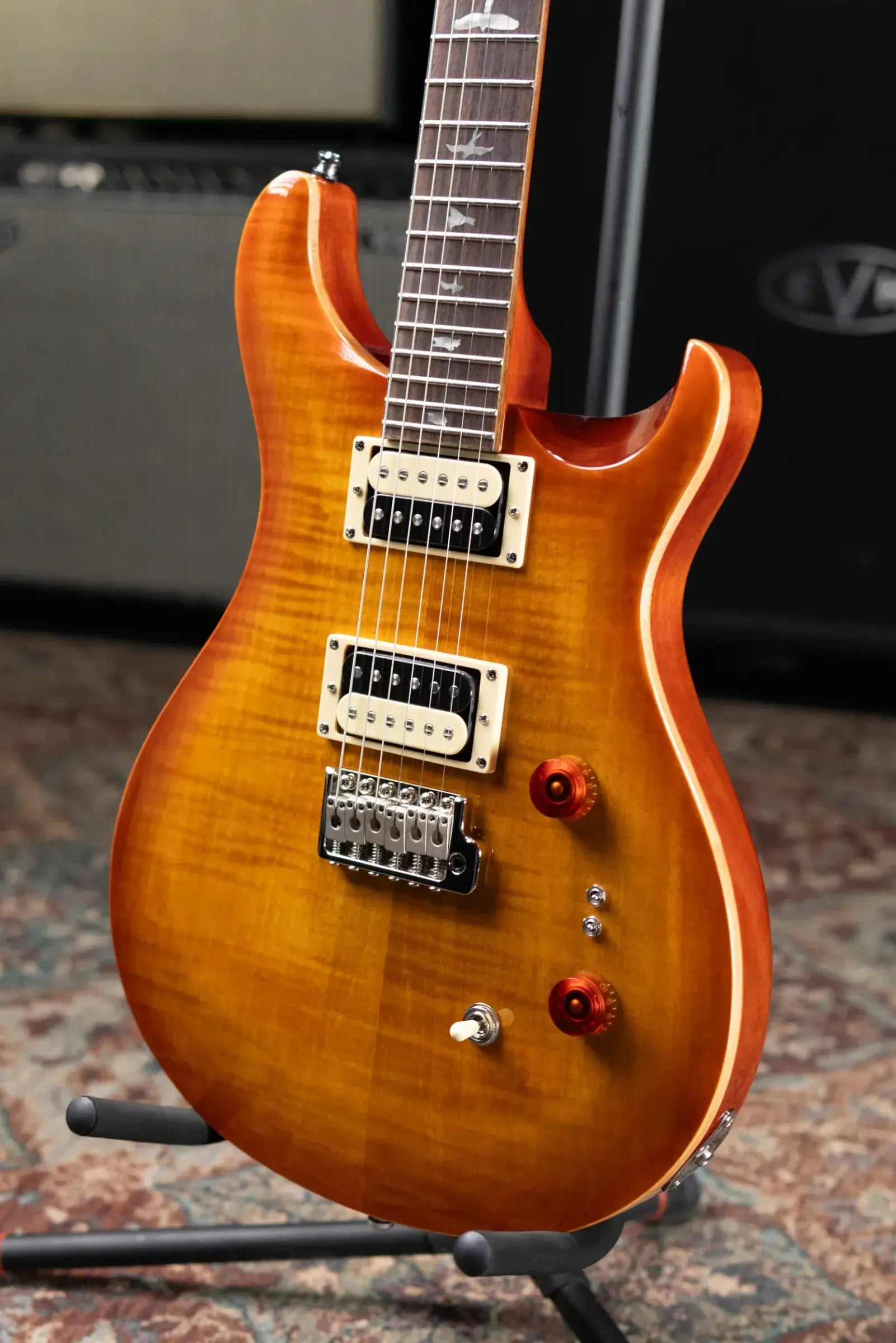 PRS SE Custom 24-08 Electric Guitar - Vintage Sunburst with Gig Bag - Used