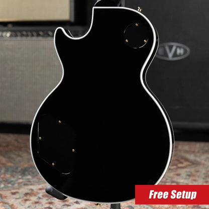Gibson '70s Les Paul Custom Electric Guitar - Ebony with Hardshell Case