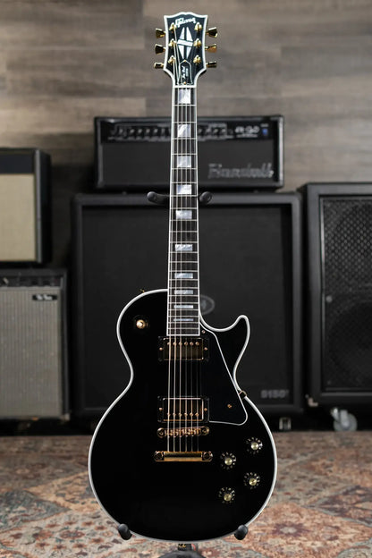 Gibson '70s Les Paul Custom Electric Guitar - Ebony with Hardshell Case