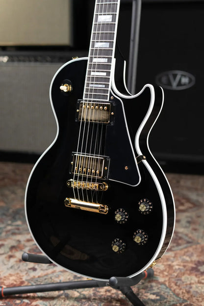 Gibson '70s Les Paul Custom Electric Guitar - Ebony with Hardshell Case