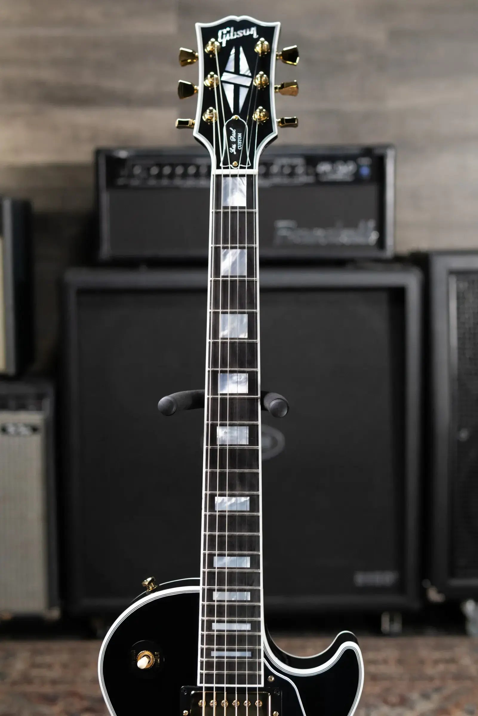 Gibson '70s Les Paul Custom Electric Guitar - Ebony with Hardshell Case
