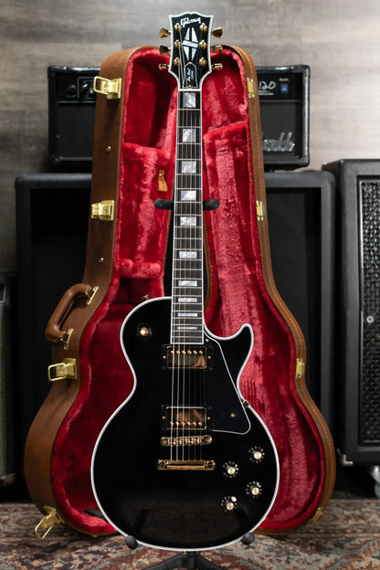 Gibson '70s Les Paul Custom Electric Guitar - Ebony with Hardshell Case