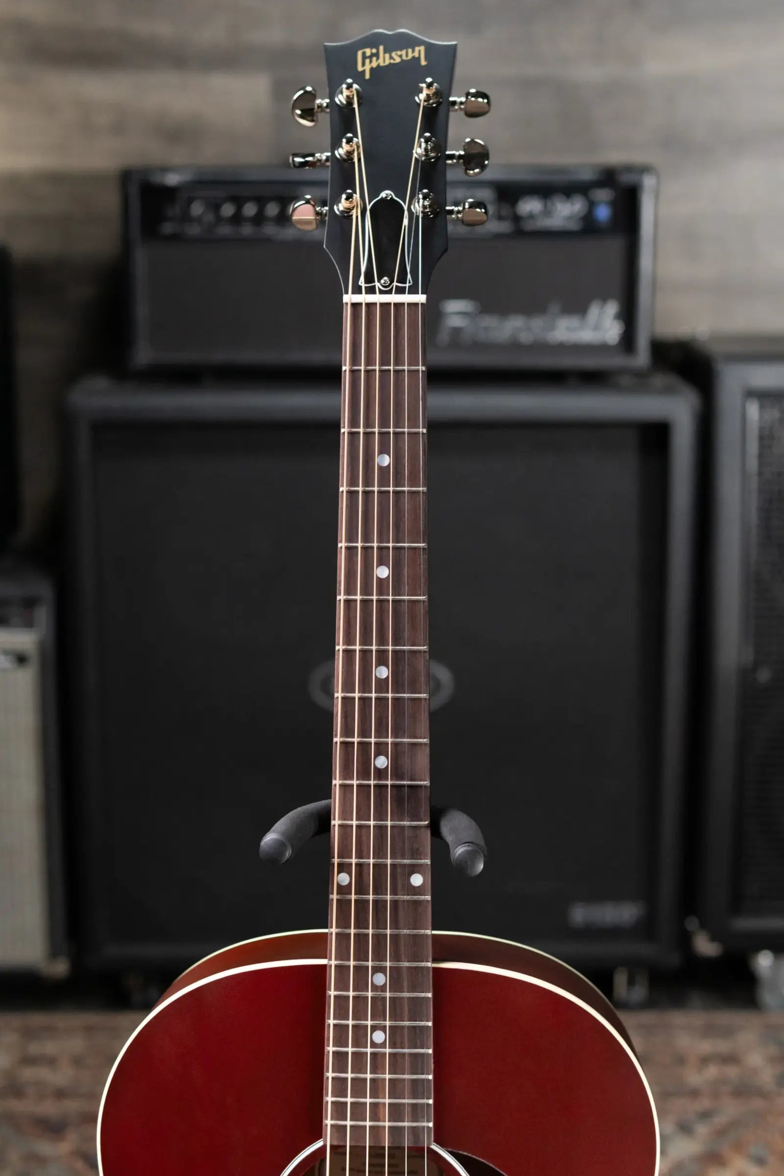 Gibson J-45 Special Dreadnought Acoustic/Electric Guitar - Satin Wine Red with Gig Bag