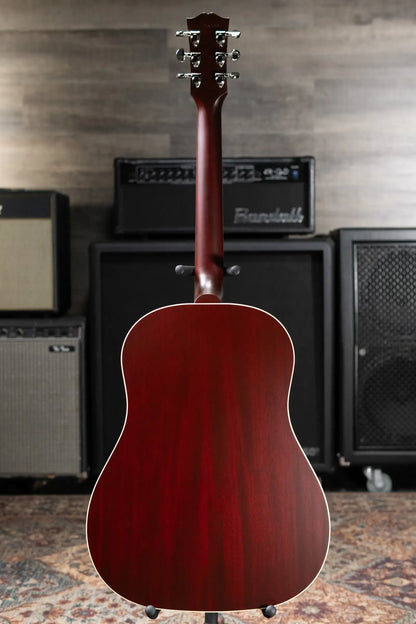 Gibson J-45 Special Dreadnought Acoustic/Electric Guitar - Satin Wine Red with Gig Bag