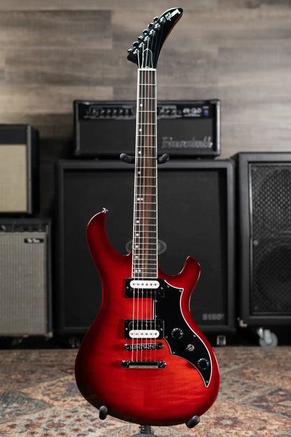 Gibson Victory Figured Top Electric Guitar - Cherry Burst with Hardshell Case