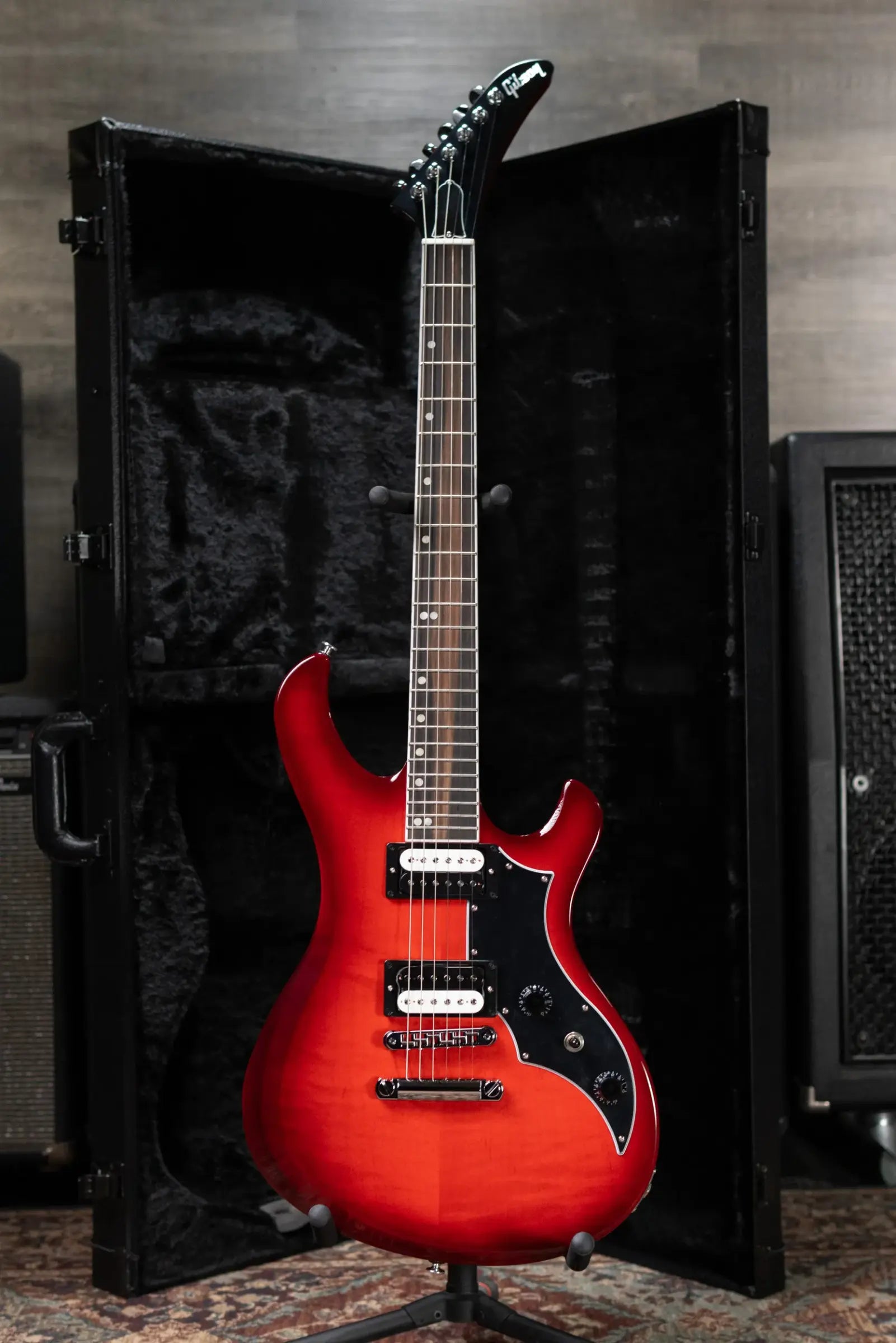 Gibson Victory Figured Top Electric Guitar - Cherry Burst with Hardshell Case