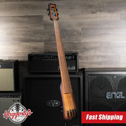 Ibanez Bass Workshop UB804 4-String Electric Upright Bass - Mahogany Oil Burst with Gig Bag
