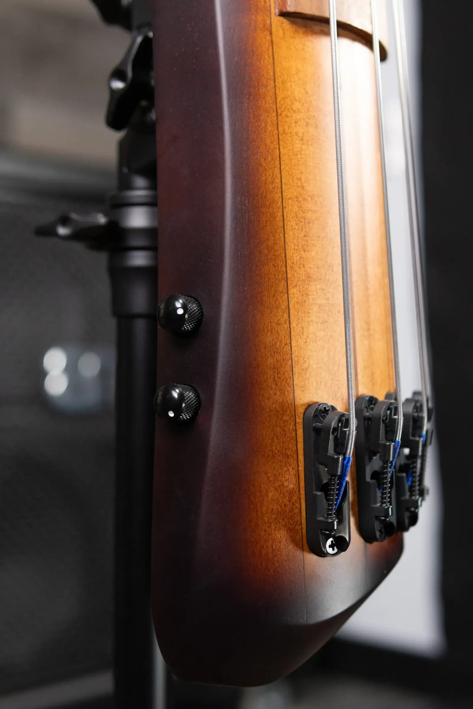 Ibanez Bass Workshop UB804 4-String Electric Upright Bass - Mahogany Oil Burst with Gig Bag