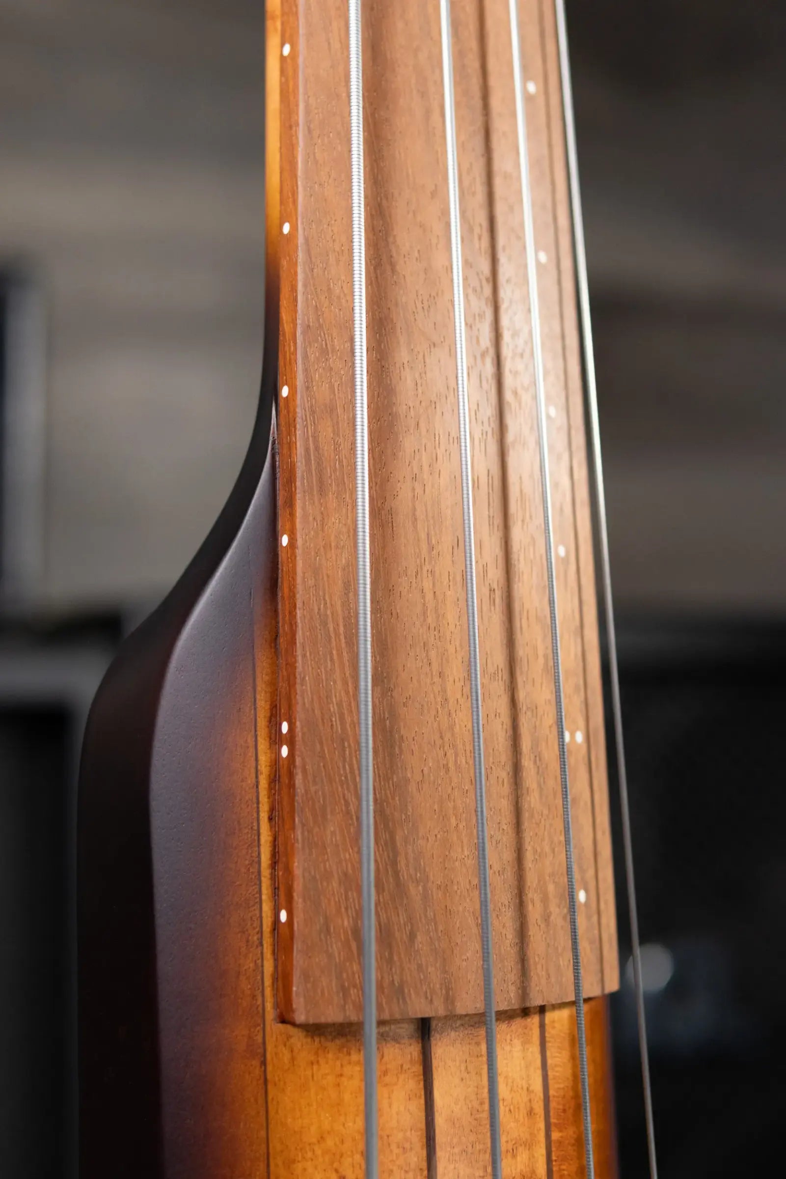 Ibanez Bass Workshop UB804 4-String Electric Upright Bass - Mahogany Oil Burst with Gig Bag