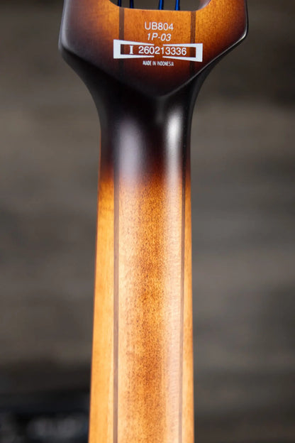 Ibanez Bass Workshop UB804 4-String Electric Upright Bass - Mahogany Oil Burst with Gig Bag