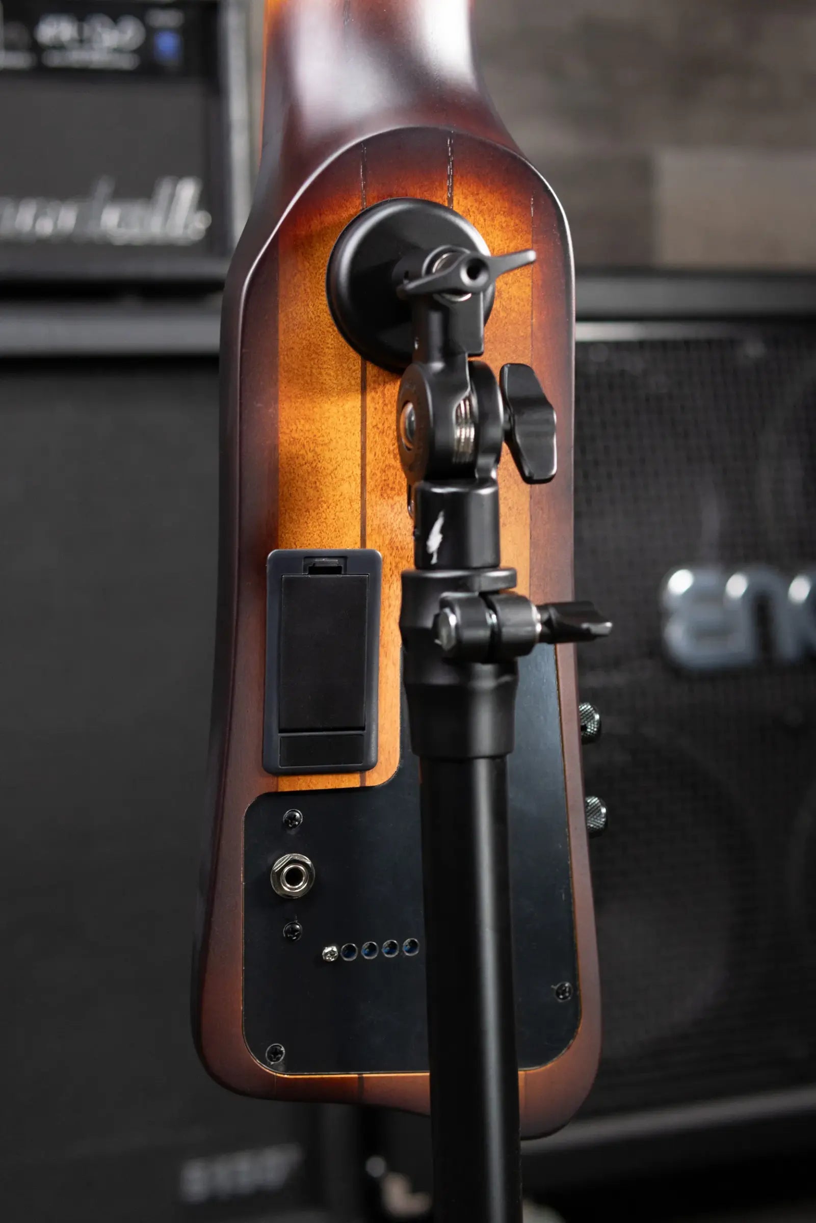 Ibanez Bass Workshop UB804 4-String Electric Upright Bass - Mahogany Oil Burst with Gig Bag