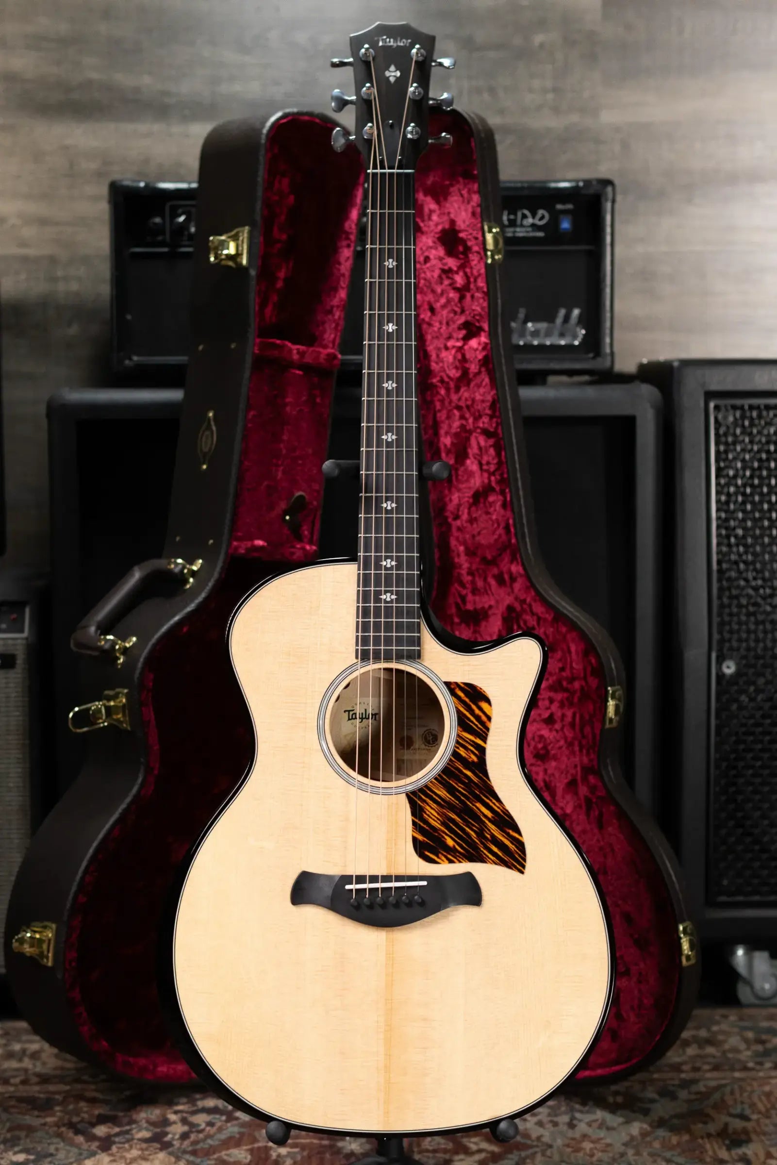 Taylor Next Generation Builder's Edition 514ce Grand Auditorium Acoustic/Electric Guitar - Natural with Hardshell Case